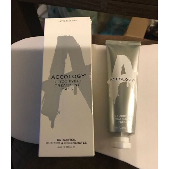 ACEOLOGY FIRMING TREATMENT MASK + Detoxifying Treatment Mask face NEW - Picture 1 of 5